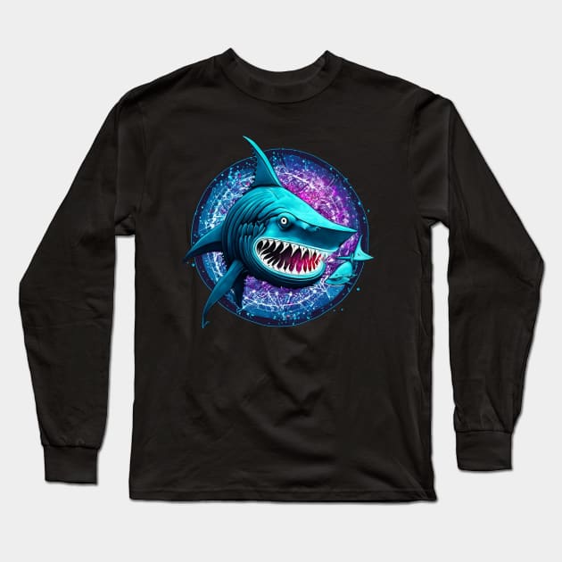 SHARK PORTAL Long Sleeve T-Shirt by Kindahuman